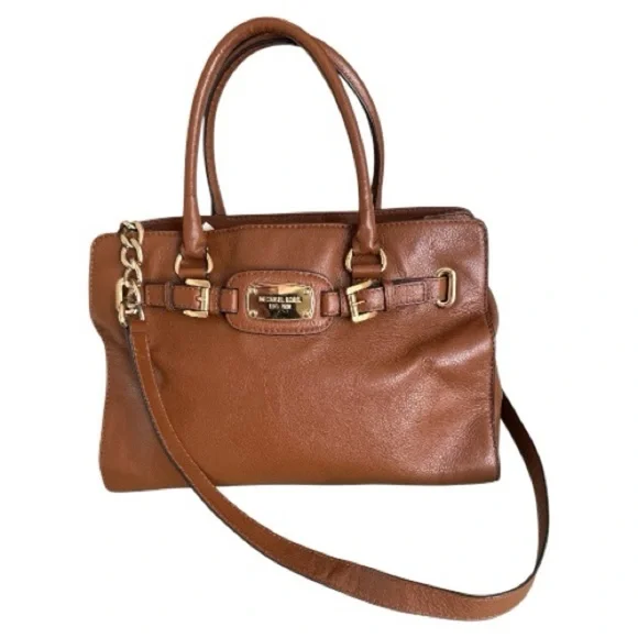 Michael Kors Hamilton Large East West Pebbled Leather Tote Shoulder Bag - Picture 1 of 10